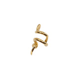 Snake Ear Cuff in 14k Gold with White Diamonds