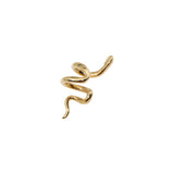 Snake Ear Cuff in 14k Gold with White Diamonds