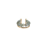 Green Sapphire Ear Cuff in 10k Yellow Gold