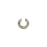 Green Sapphire Ear Cuff in 10k Yellow Gold