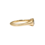 Oval Blue Sapphire Ring in 14k Yellow Gold