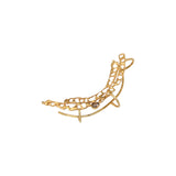 Koraru Ear Cuff with Rose Cut Cognac Diamond in 18k Vermeil