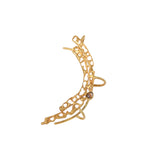 Koraru Ear Cuff with Rose Cut Cognac Diamond in 18k Vermeil