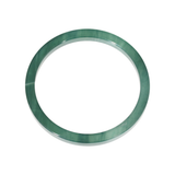 Natural Guatamalan Square Teal Green Jade Bangle