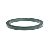 Natural Guatamalan Square Teal Green Jade Bangle