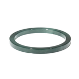 Natural Guatamalan Square Teal Green Jade Bangle