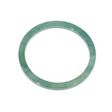 Natural Guatamalan Square Dusty Teal Green Jade Bangle