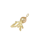 18k Coral and Golden Pearl Pendant