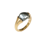 Keshi Pearl Ring in 14k Yellow Gold