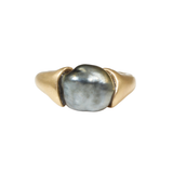 Keshi Pearl Ring in 14k Yellow Gold