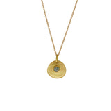 Montana Sapphire Pendant in 18kYellow Gold