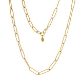 20.5" Handmade Chain in 18k Yellow Gold - 18gauge
