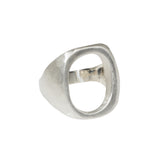 Open Square Ring in Silver