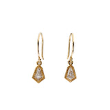 Diamond Kite Earrings in 18k Yellow Gold