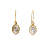 Geometric Australian Diamond Earrings in 18k Yellow Gold