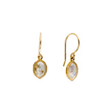 Geometric Australian Diamond Earrings in 18k Yellow Gold