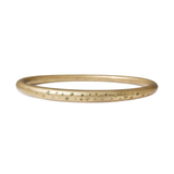 Tapered Oval Bangle in Golden Bronze with Pale Yellow Sapphires