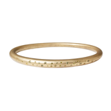 Tapered Oval Bangle in Golden Bronze with Pale Yellow Sapphires