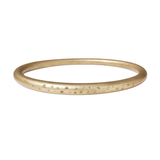 Tapered Oval Bangle in Golden Bronze with Pale Yellow Sapphires