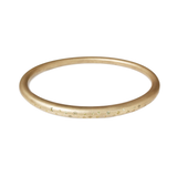 Tapered Oval Bangle in Golden Bronze with Pale Yellow Sapphires