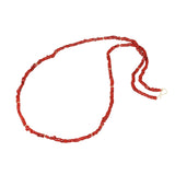 Red Coral Necklace with 18k Gold Beads