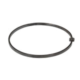 Honeycomb Bangle in Oxidized Silver with Diamonds