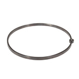 Orbit Bangle in Oxidized Silver with Diamonds