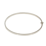 Orbit Bangle in Brushed Silver with Diamonds