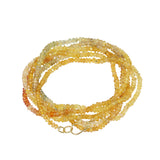 Citrus Sapphire Beaded Necklace - 40"