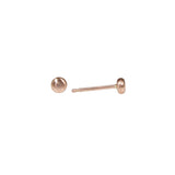 Iota Post Earrings in 14k Rose Gold