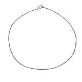 Gold Droplets Extra Necklace in Oxidized Silver and 18k Gold
