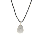 Watermelon Tourmaline Pendant in 18k Yellow Gold