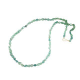 Geometric Faceted Fluorite Bead Necklace with 18k Gold Beads and Clasp
