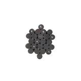 Bubble Ring in Oxidize Silver with 7 diamonds