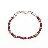 Raw Rubi Bracelet in Silver