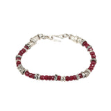 Raw Rubi Bracelet in Silver