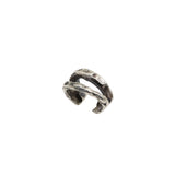 Small Duality Ear Cuff in Oxidized Silver