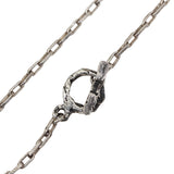 Dark Pearl Necklace in Oxidized Silver