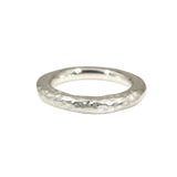 Chunky Carved Silver Ring