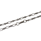 Handmade Figaro Chain in Oxidized Silver