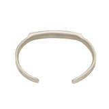 Men's Topography Cuff in Brushed Silver