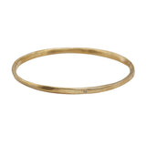 Oval Hammered Twist Bangle in Yellow Bronze with (5) Champagne Diamonds