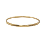 Oval Hammered Twist Bangle in Yellow Bronze with (5) Champagne Diamonds