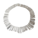 Graduated Foglie Necklace in Silver