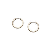 Hinged Hoop Earrings in 18k white gold - 15mm