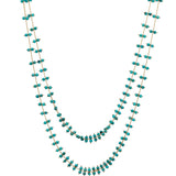 Turquoise Rain Necklace - 48"