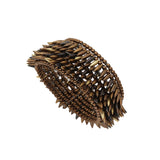 Mixed Tone Brass 5 Row Bullet Cuff