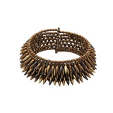 Mixed Tone Brass 5 Row Bullet Cuff