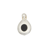 Shield Pendant in Silver with Jet Inlay