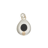 Shield Pendant in Silver with Jet Inlay